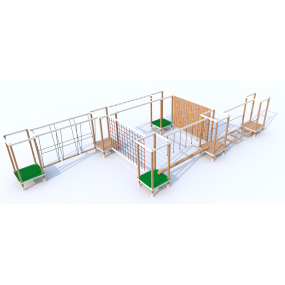 Circuito Low Ropes 6 Puentes | Arborismo Modular | AIRopes