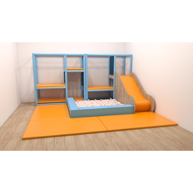 Popup Play 3 - Parque Infantil Indoor Modular con Piscina de Bolas y Tobogán