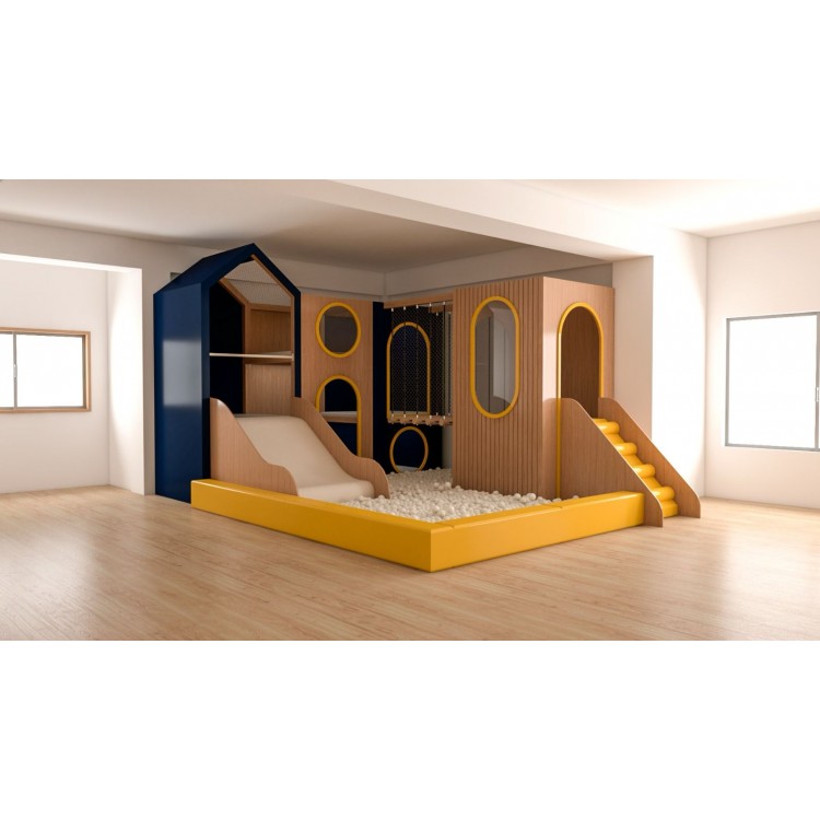 Parque Infantil Indoor con Piscina de Bolas | Merkatuno