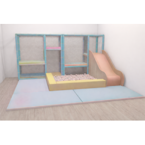 Popup Play 3 - Parque Infantil Indoor Modular con Piscina de Bolas y Tobogán