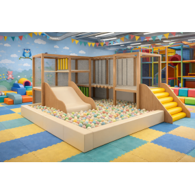 Parque Infantil Interior con Piscina de Bolas