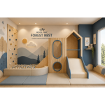 WoodPlay Forest Nest — Parque Infantil Indoor Premium