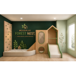 WoodPlay Forest Nest — Parque Infantil Indoor Premium