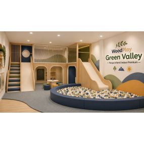WoodPlay Green Valley — Parque Infantil Indoor Premium