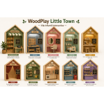 WoodPlay Little Town — Vila Infantil Interactiva