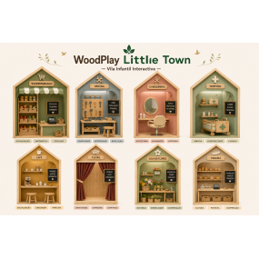 WoodPlay Little Town — Vila Infantil Interactiva